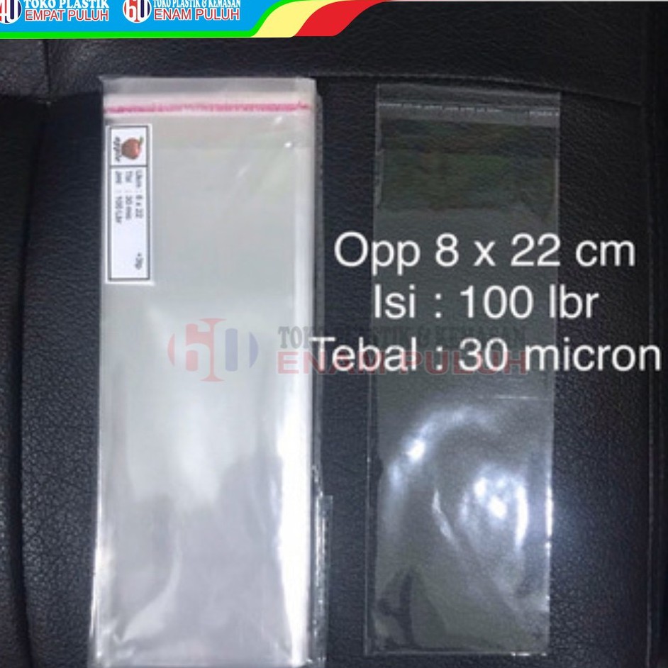 

Plastik opp lem tebal 03 8x22 8 x 22 seal 100 lembar pcs kaca 30 micron undangan bening murah