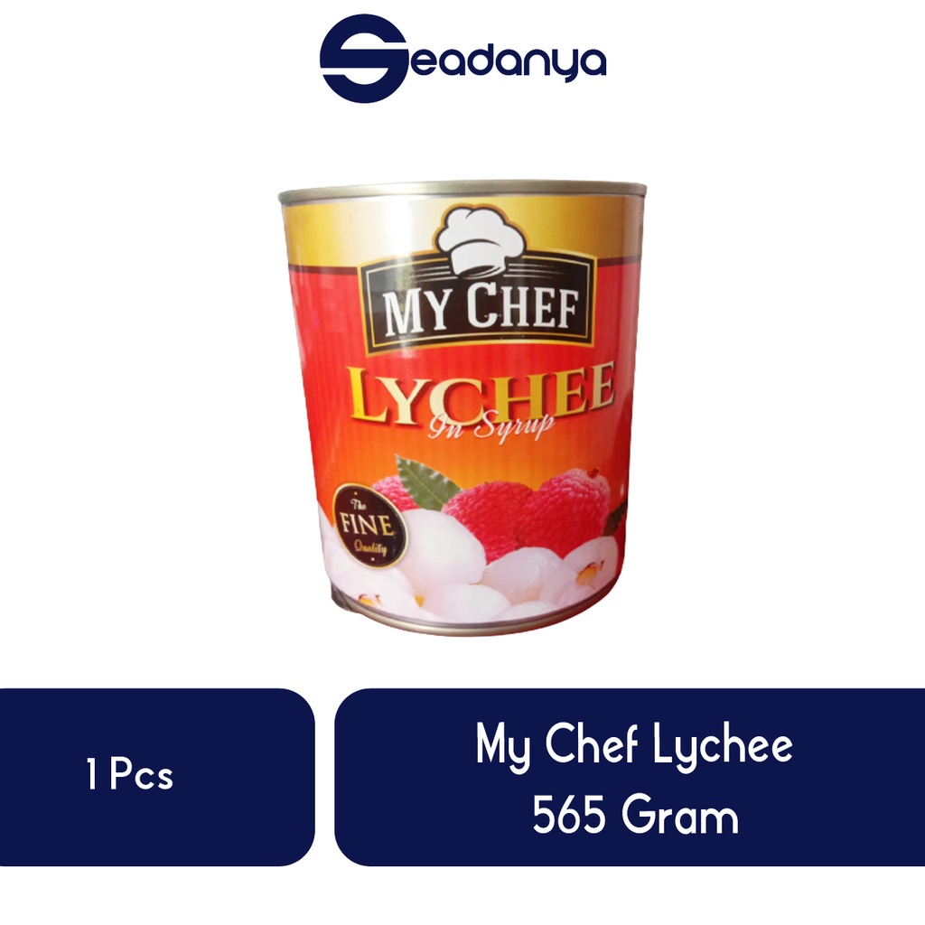 

my chef Lychee 565gram - Buah Leci Siap Pakai - Siap Di Konsumsi - Lychee Fruit - Fresh - Halal & BPOM