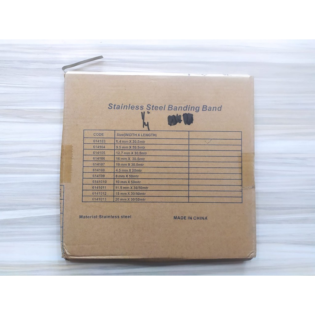

Stainless Steel Banding BAND1/4'' (6.4MM X 30.5MM)