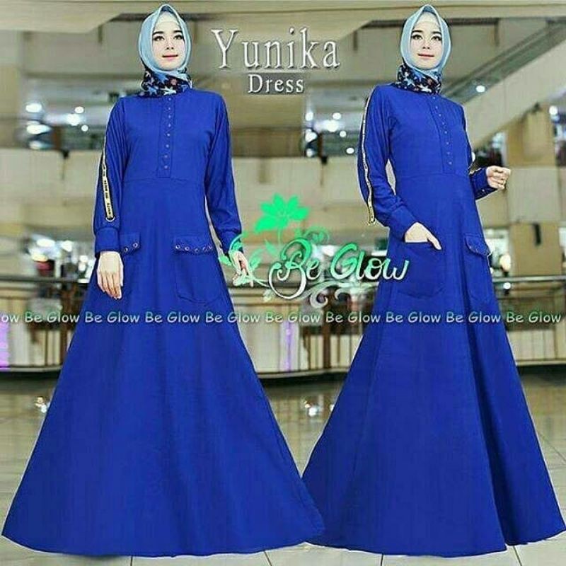 Yunika Dress / DRESS MUSLIM, baju wanita, baju gamis, dress, gamis, Baju gamis, fashion wanita