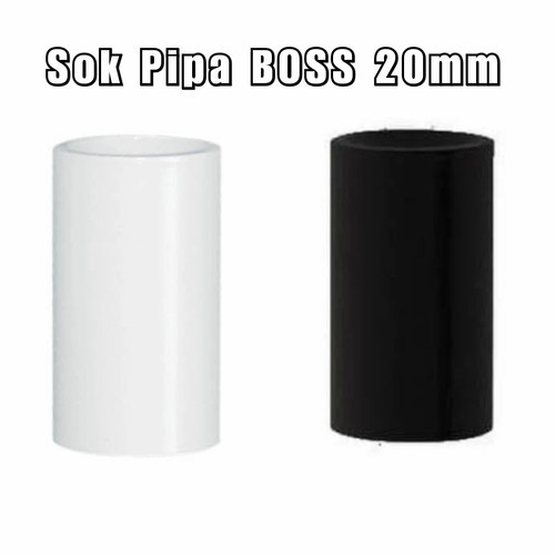 SOK PIPA CONDUIT 20 MM HITAM MERK BOSS PENGGANTI CLIPSAL