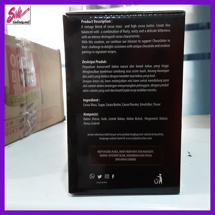 

SAKMACOKLAT- TULIP COIN DARK CHOCOLATE 62% 1KG -MAKANAN-MINUMAN.