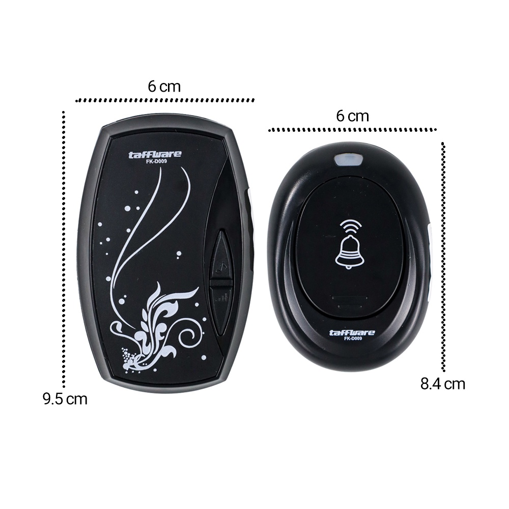 Taffware Bel Pintu Wireless Waterproof dengan EU Plug - FK-D009