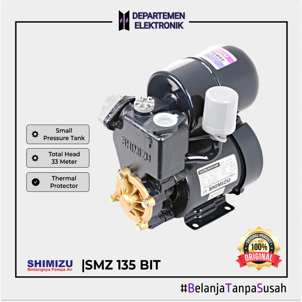 Pompa Sumur Dangkal 125 Watt PS 135 E (Automatis) MURAH BANGET / GARANSI RESMI