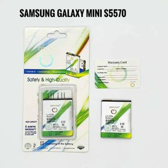 Baterai Batre Double Power OFFON Samsung Galaxy mini S5570 Battery