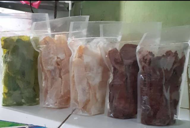 

Keripik pisang rasa susu