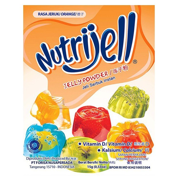 

Nutrijell Rasa Jeruk 15gr Agar Nutrijel Orange Jelly Powder