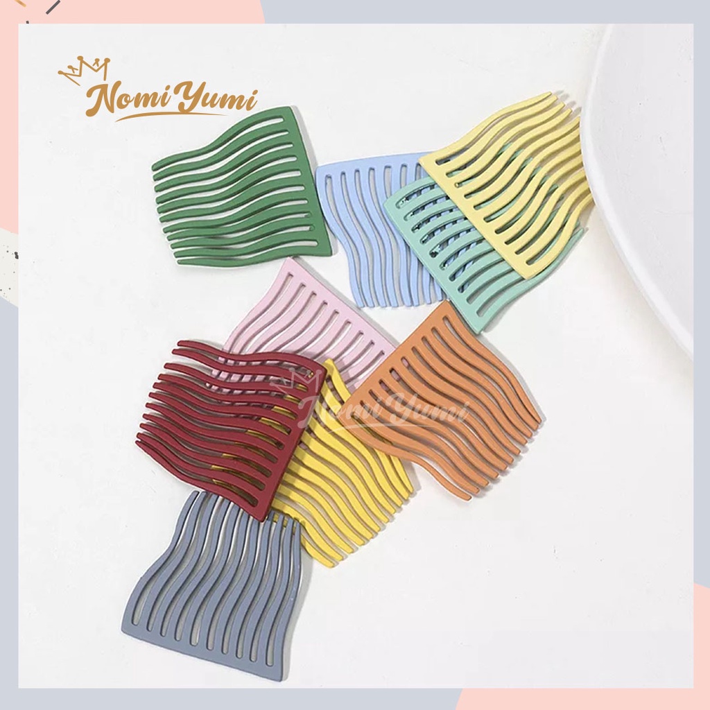 NomiYumi - Sisir Poni Jepitan Rambut Korea Warna Hair Pin Poni Import