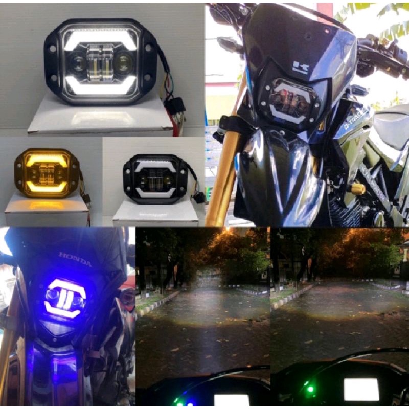 lampu depan klx crf KTM original dan lampu bemper jeeb