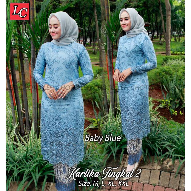 Stelan Tunik Tile Kartika Tingkat2 + Rok Original Butik,Realpic