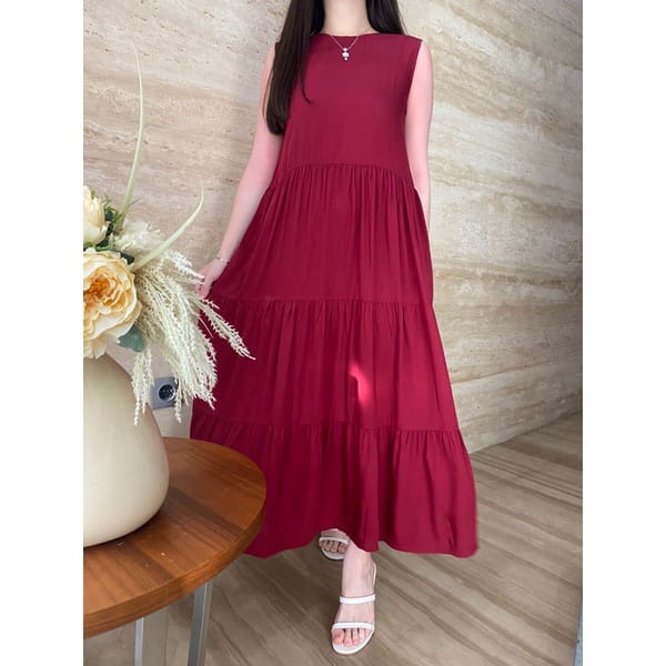 INNER DRESS TANPA LENGAN/LONG DRESS SHAKILA/INNER DRESS SLETING