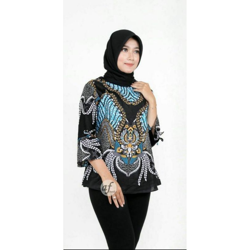 Batik Couple Keluarga sania ruffle ori ndoro jowi dnt motif maduijo-Blouse