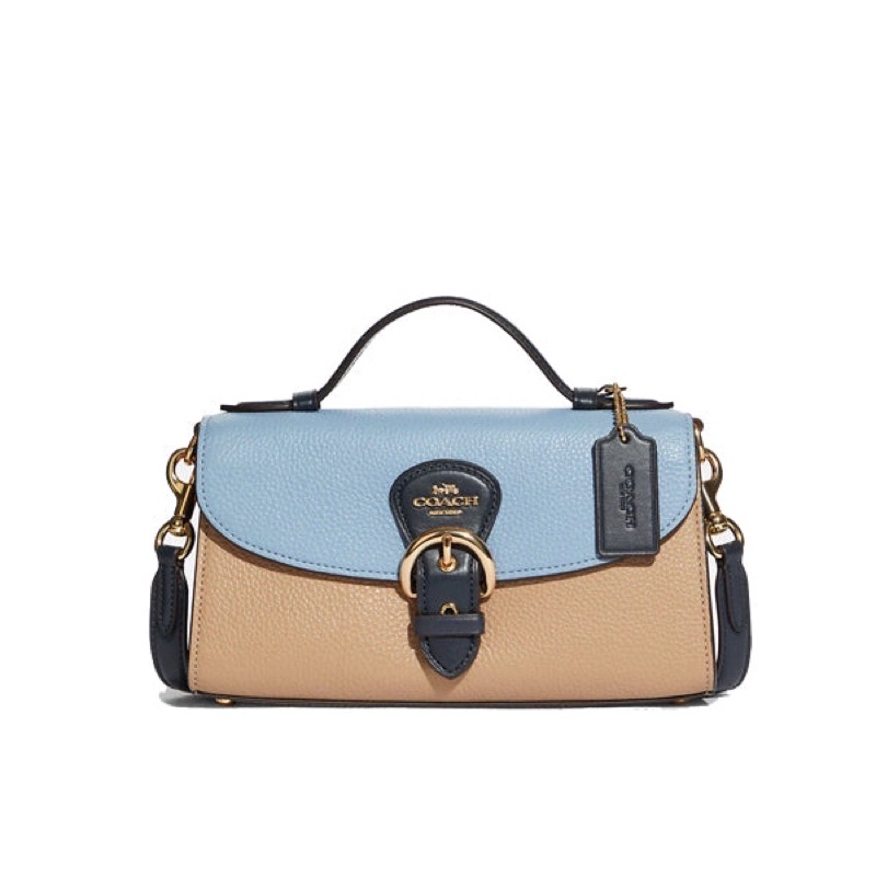 Coach Kleo Top Handle In Blocked Signature Canvas (C8161)