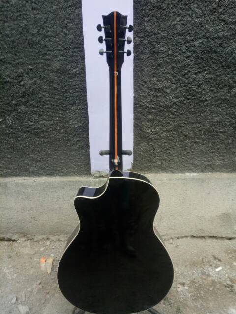 promo gitar akustik cole clak dobel run neck utuh murah