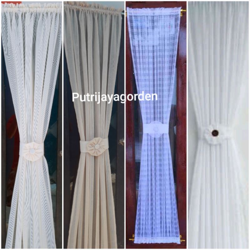 Gorden Ikat Minimalis Gorden kupu-kupu Gorden Jendela Tirai Siang