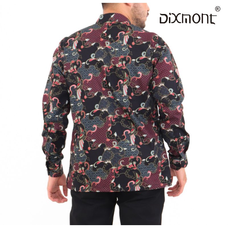 Dixmont Kemeja Pria Batik Panjang Hem BL00921