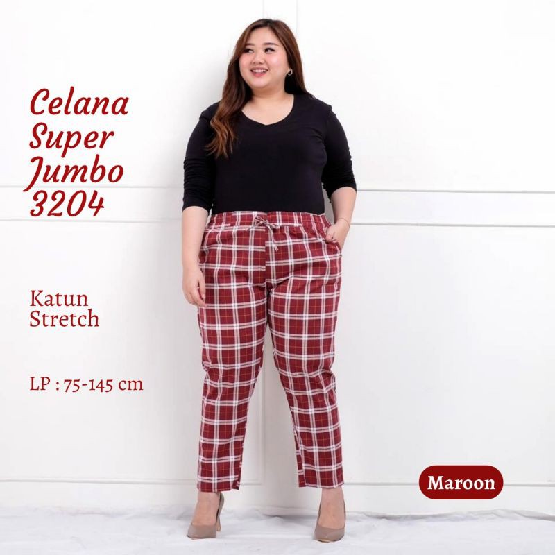 Celana Kotak Stretch Super Jumbo 3204,5XL