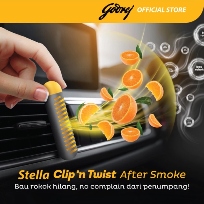 Stella Clip N Twist Parfum Pewangi AC Mobil Car Air Freshener