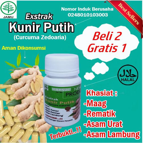 OBAT KUNIR PUTIH HERBAL KUNYIT PUTIH ASLI JAMU KUNIR SERBUK KANKER TUMOR MAAG LAMBUNG ASAM URAT COD