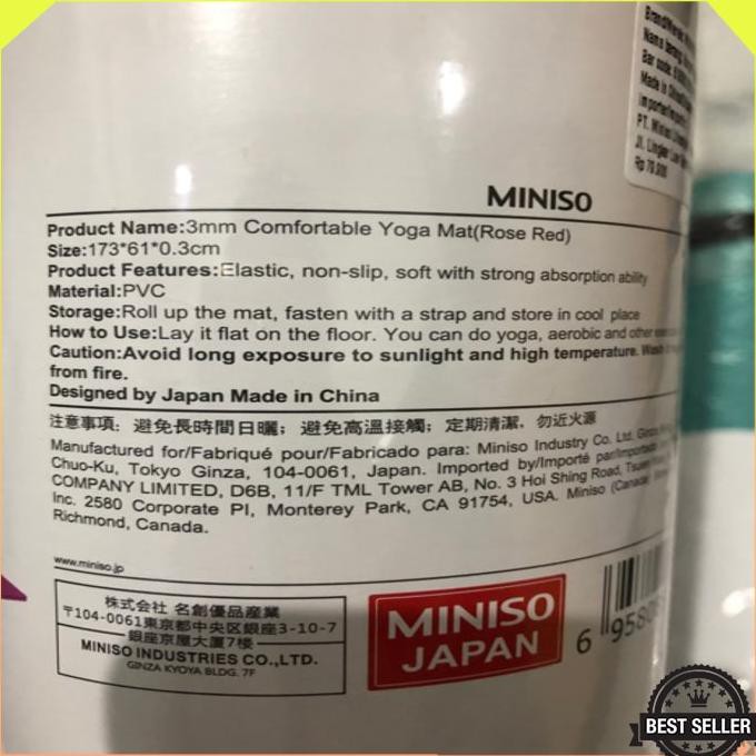 PROMO  BB096 BR105 YOGA MATT MINISO ALAS YOGA Ready