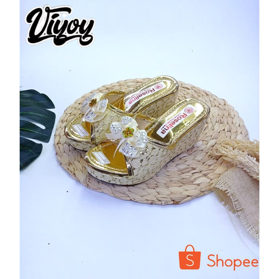 Viyoy Sandal Anak Wedges Kokop Pita Sandal Anak Perempuan hak Tinggi Lucu Termurah