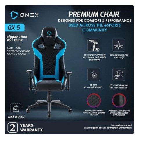 ONEX GX5 Premium Quality Gaming Chair Kursi