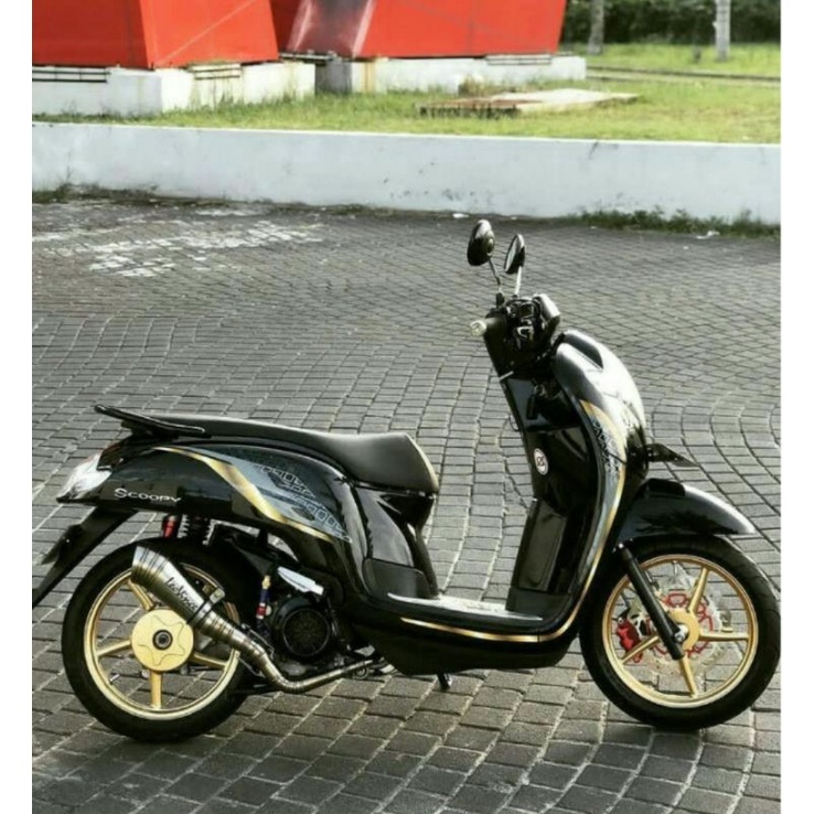 STRIPING SCOOPY NEW TRANSPARAN COSTUM S / STRIPING STICKER SCOOPY COSTUM