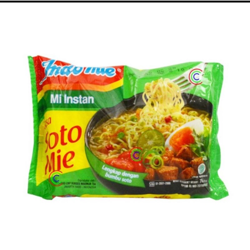 indomie goreng ,  soto , kari ayam