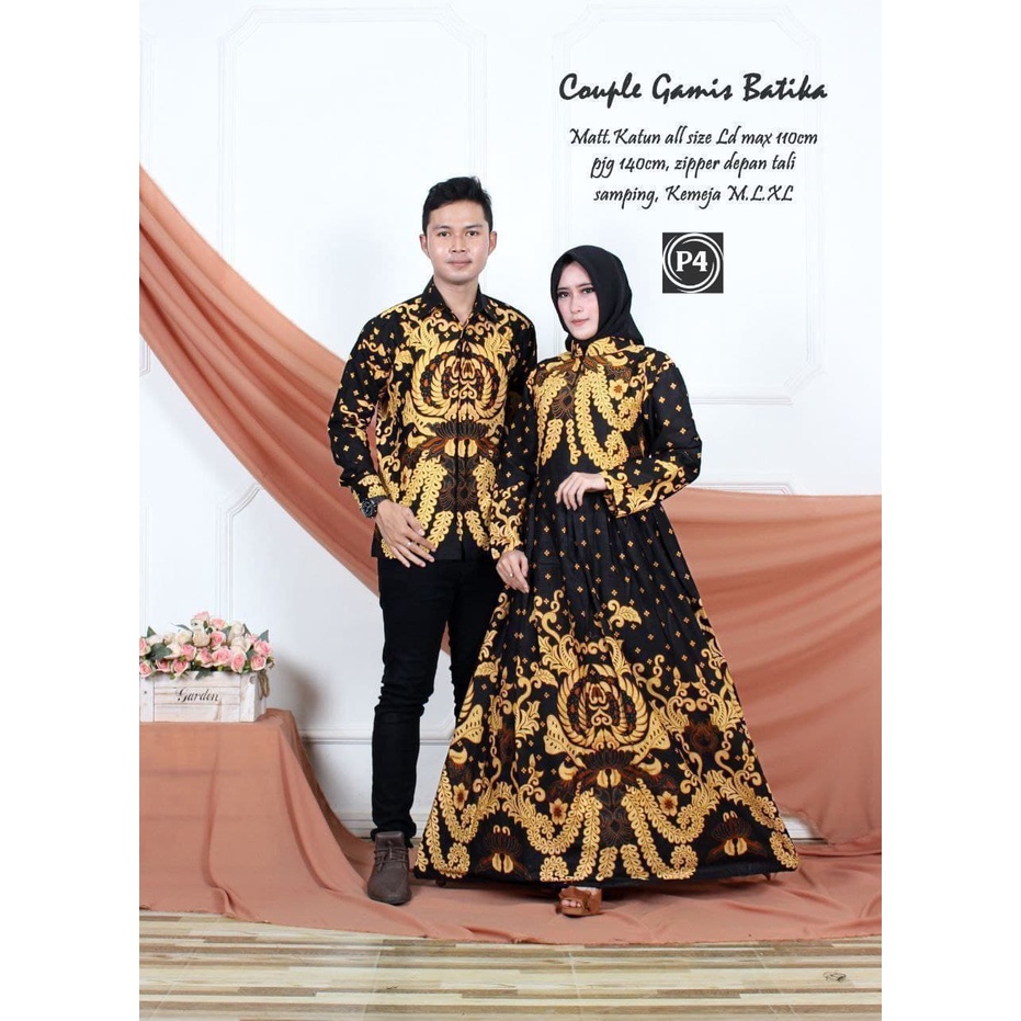 Batik Couple keluarga sania ruffle ori ndoro jowi dnt motif gurita kuning