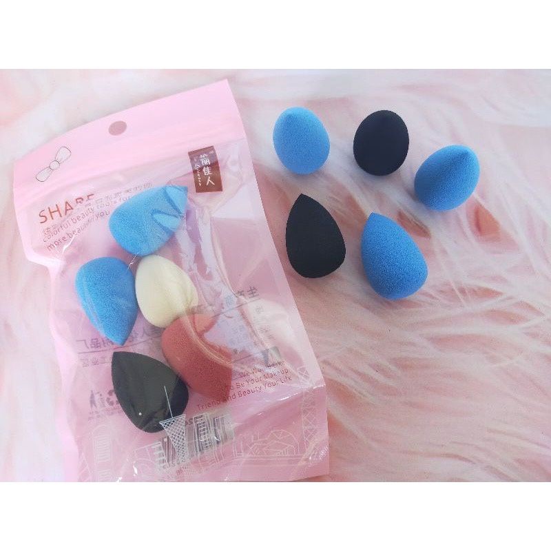 0BEAUTY BLENDER MINI ISI 5PCS / SPONS MAKEUP MINI ISI 5 / MAKE UP SPONGE MINI