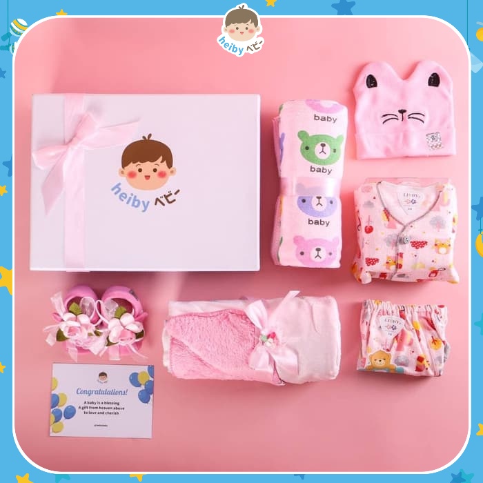 Heiby Baby Premium Gift Box / Kado Bayi New Born (Lovely)