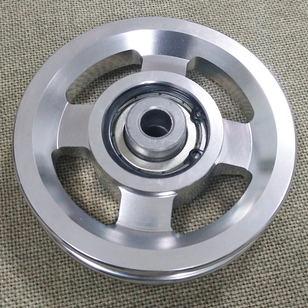 [Jianxin] Pulley Wheel Smooth Surface Easy to Replace Replacement Aluminium Alloy Bearing Pulley Wheel for Fitness Equipment