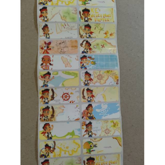 

Jack the pirate Label nama sticker label name waterproof