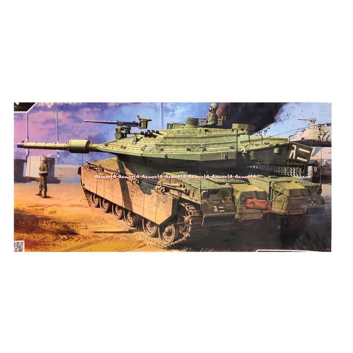 dzw3395 Academy Model Kit Merkava MK IV LIC Merakit Tank Tempur Model Kit