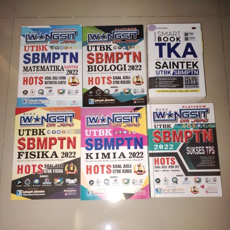 Preloved buku WANGSIT PLATINUM om jero original 2022/the king eduka TKA saintek/kertas rumus wangsit