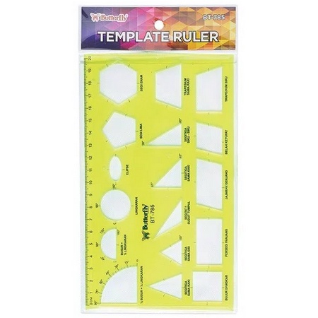 

Butterfly Penggaris Cetakan Bentuk BT-785 /Aneka Bentuk Bangun Matematika