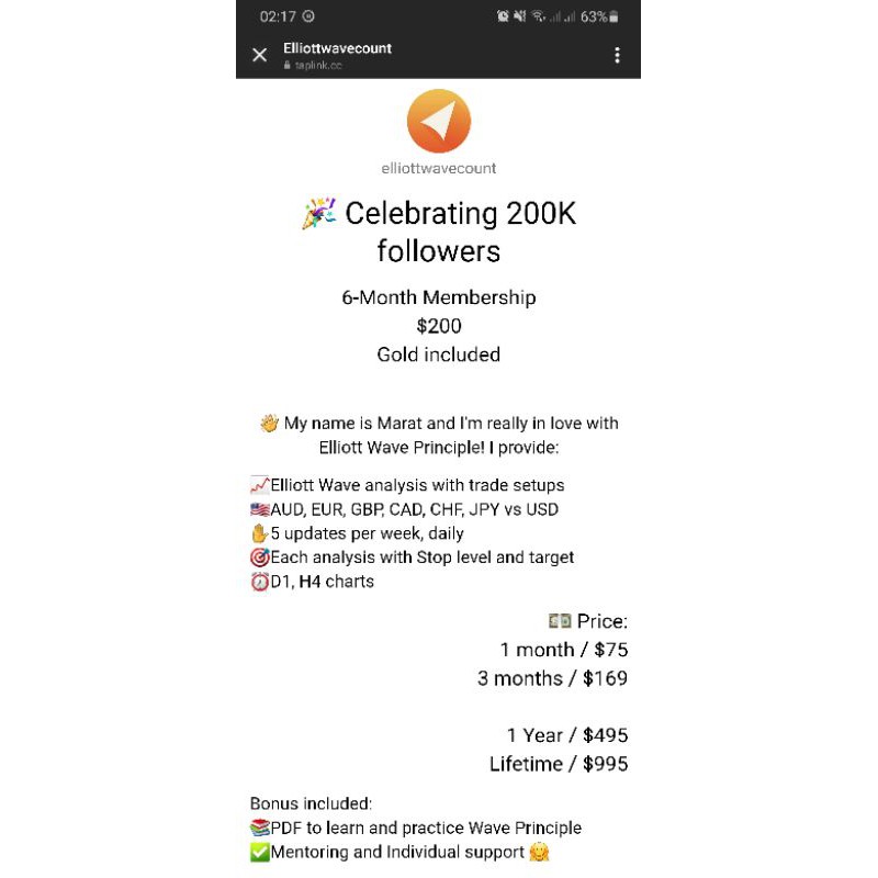 Elliot Wave Signals (Forex Signals) (Sinyal Forex)