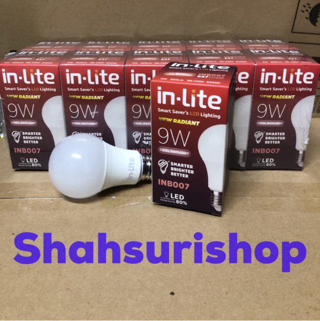 LAMPU LED MURAH BERGARANSI INLITE 007 9 W WATT 9W