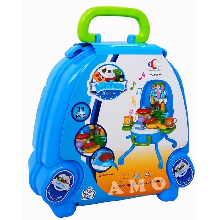 DREAM KITCHEN KOPER BLUE 6661-1 - MAINAN MASAK MASAKAN KITCHEN SET  Murah