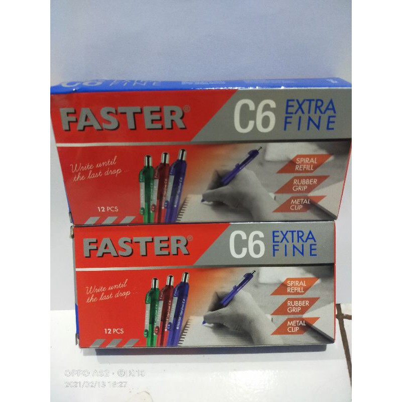 

pulpen faster c6 isi 12 pcs