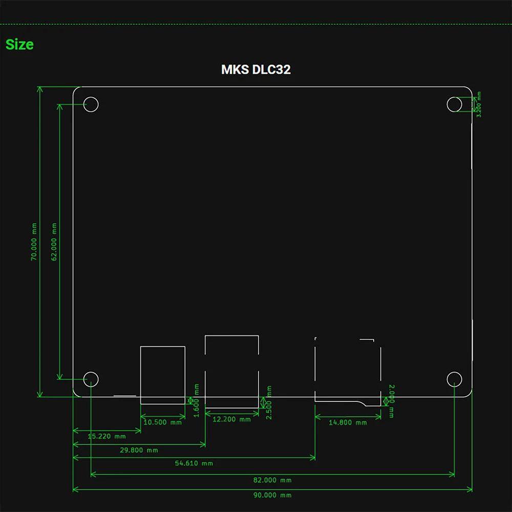 TOP Offline Controller Mainboard Aksesoris Printer 3D Tahan Lama ABS DLC32