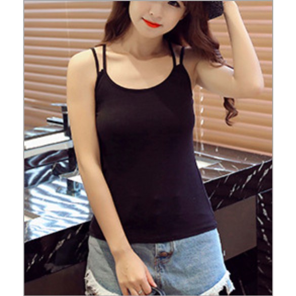 Baju atasan tanktop tali silag double order