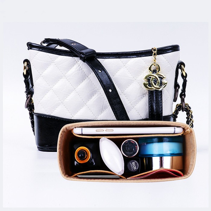 Gabrielle Felt Bag organizer - side zip / insert bag / organiser tas