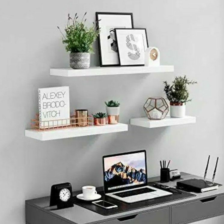 MEJA TV MINIMALIS MURAH MODERN Rak TV Dinding Tempel Nakas Kayu  Hiasan Dinding Dekorasi Dinding Cv