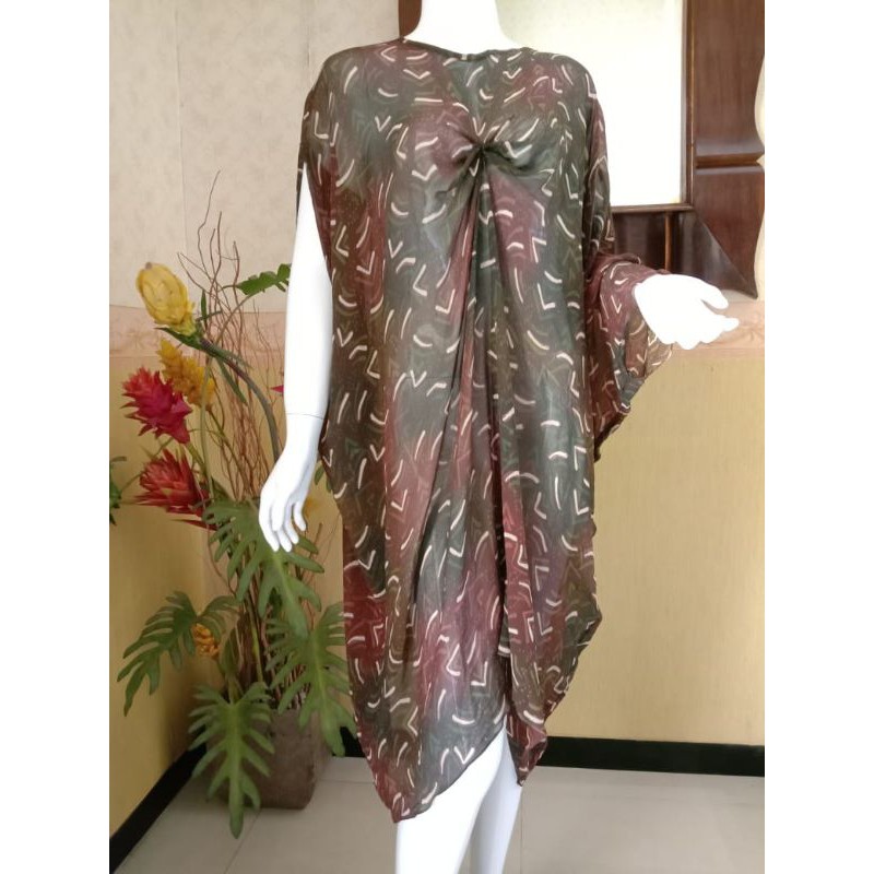 Kaftan Batik Bahan Sutra