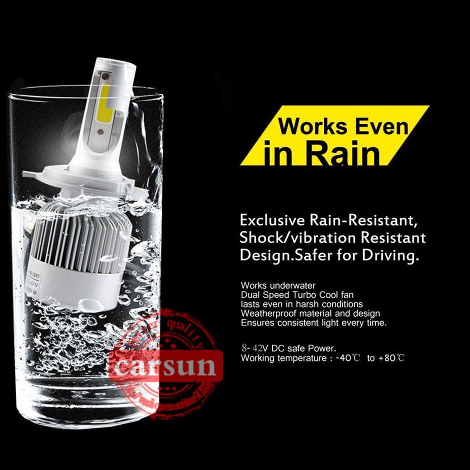 (2pcs) [ORIGINAL 100%] Led H4 | H11 lampu mobil C6 / lampu halogen h4 Z46T