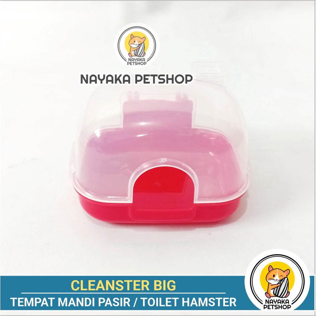 Cleanster Big Tempat Mandi Pasir Hamster Wadah Pasir Wangi Toilet Pasir Gumpal