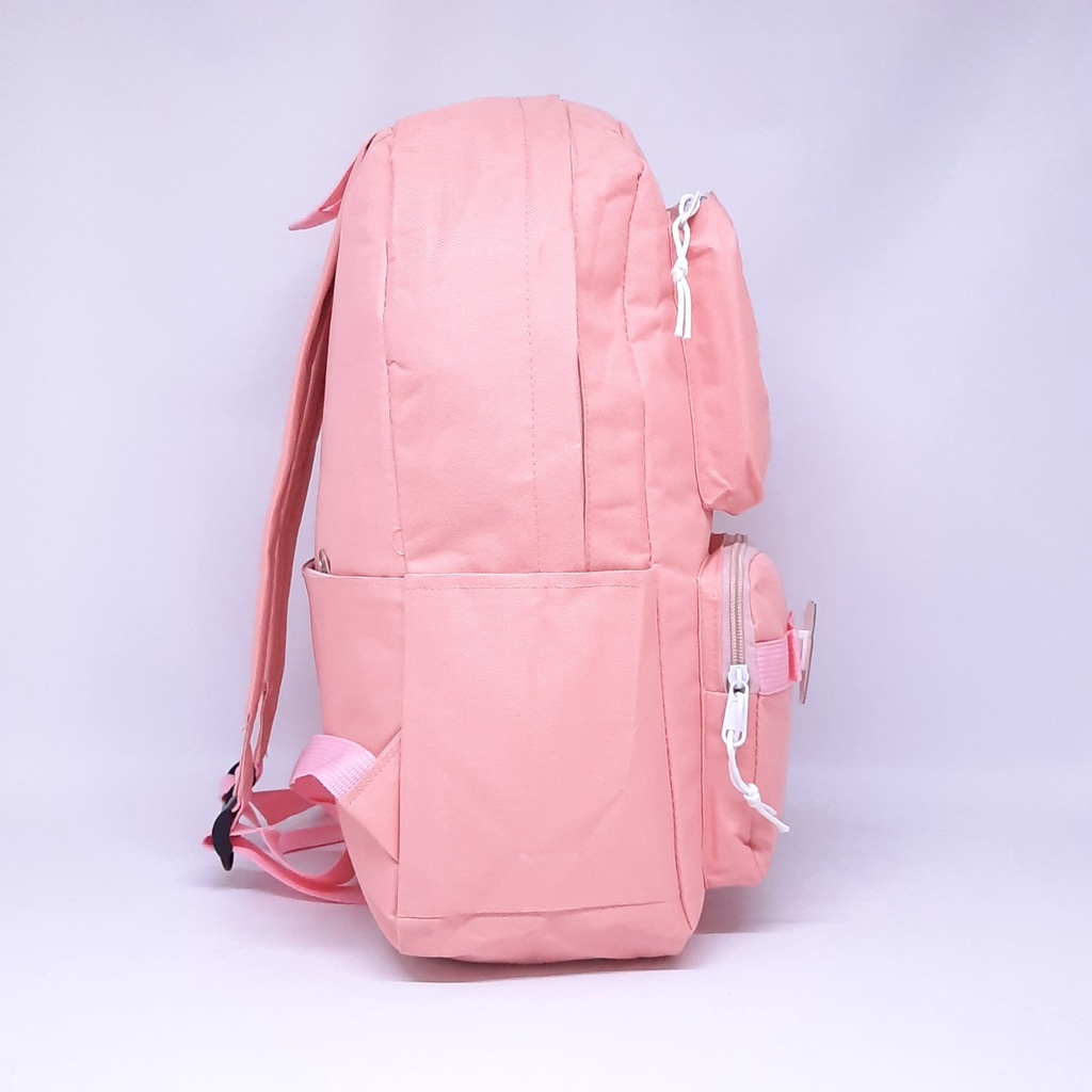 SET 5 STYLISH KOREAN BAGPACK FREE BONEKA / TAS Fashion KOREA KEKINIAN HADIAH BROSS STICKER 5in1 / RANSEL IMPORT REMAJA WANITA + TAS KECIL KOTAK PENSIL / TAS SD SMP SMA KULIAH PEREMPUAN / TAS SEKOLAH KOREA / CUTE SCHOOL BAG / TAS ESTETIK LUCU / WATERPROOF