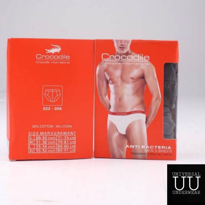 Celana Dalam Pria CD Crocodile Boxer Cowok Sempak Laki Laki Dewasa Terlaris Kode 522-006 By Universal Underwear