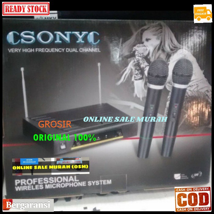 G146 Mic karaoke Wireless sepasang microphone wireles pro suara audio sound sistem vokal vocal mik profesional panggung dj studio   Sepasang  2 unit mic handle pegang jarak 20 - 30 meter  suara bagus, jernih dan empuk dan bersih cocok buat karaoke, pidato